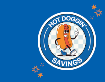 Hot Doggin Illustration
